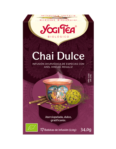YOGI TEA - CHAI DULCE (17 BOLSITAS)
